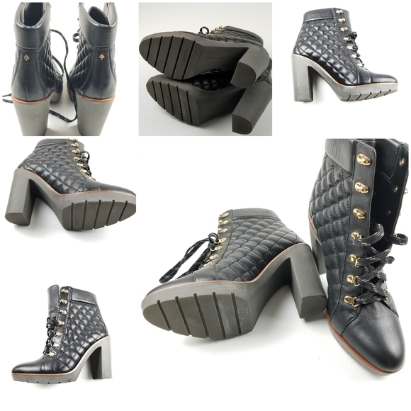 Sold Kate Sppade NY Gianna Leather Booties Size 10 - Picture 6 of 7